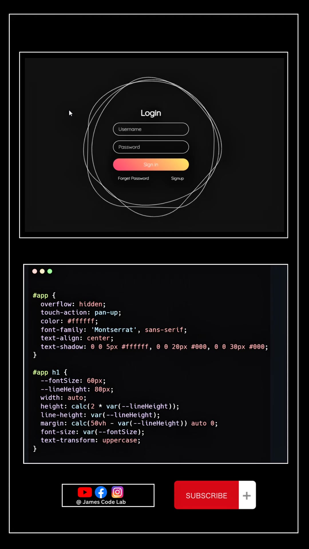 Wow love this cool Login Form 👨🏾‍💻 | James Code Lab | Facebook