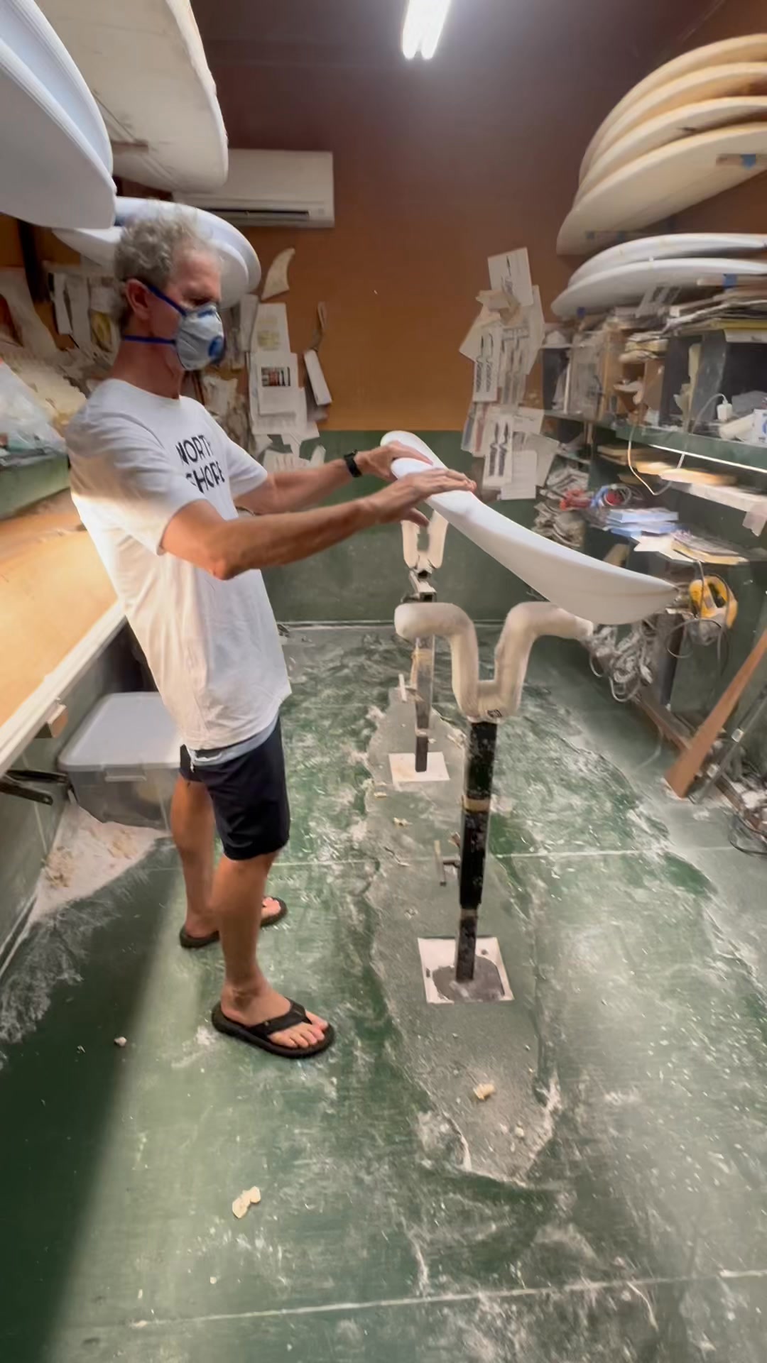 Mr. Owl Chapman has been making surfboards on the North Shore