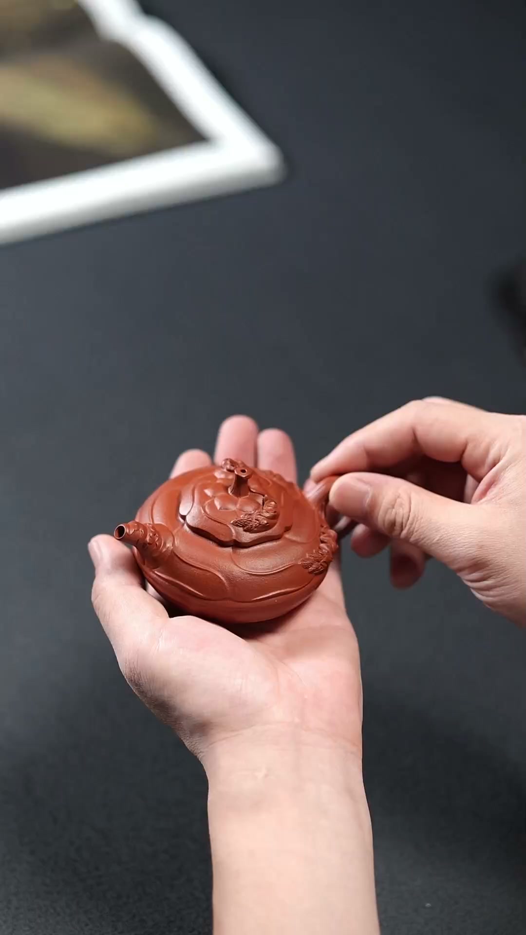 松桩套组【全手工·手制·精品花货·朱泥·280cc·实力派李健作品一壶两杯