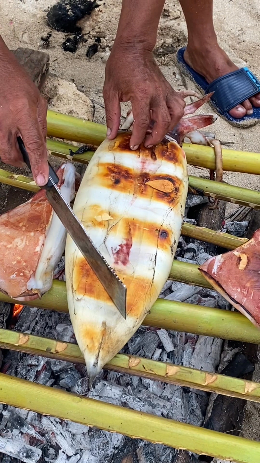 Grilled squid 🦑 #seafood #fbreelsfypシ゚ #fypviral #fypシ゚ #highlight ...