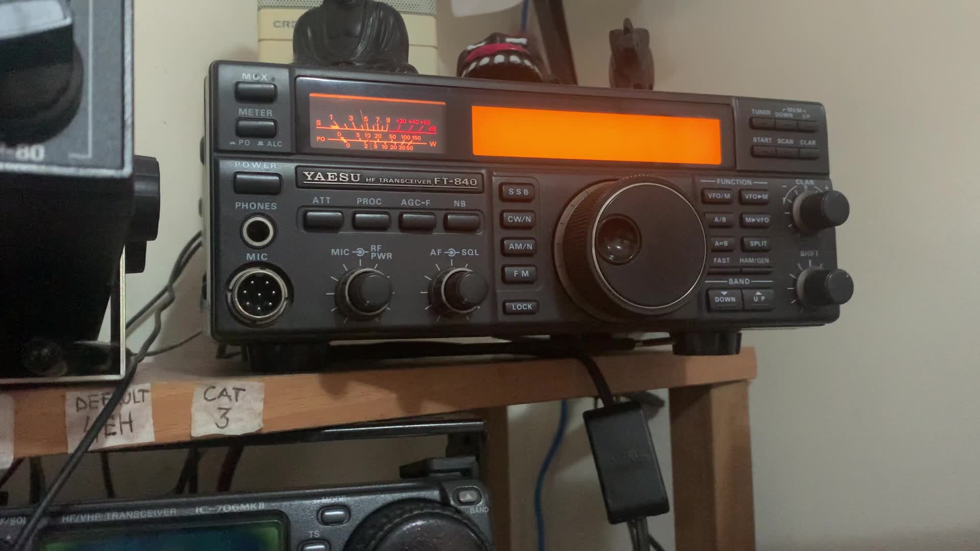 Yaesu FT-840 radio setup and configuration