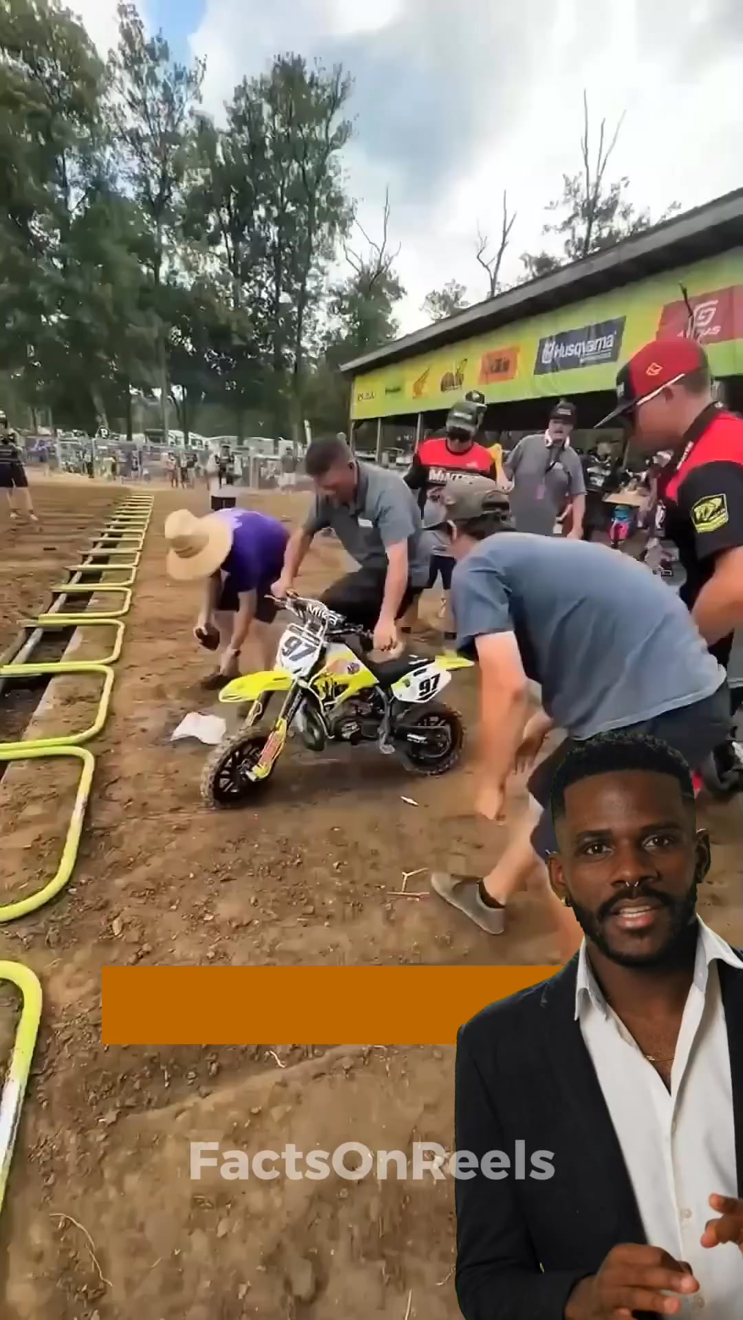 The bike wouldn't start during a race!😱🏍️ #How #facts #reels #US #race ...