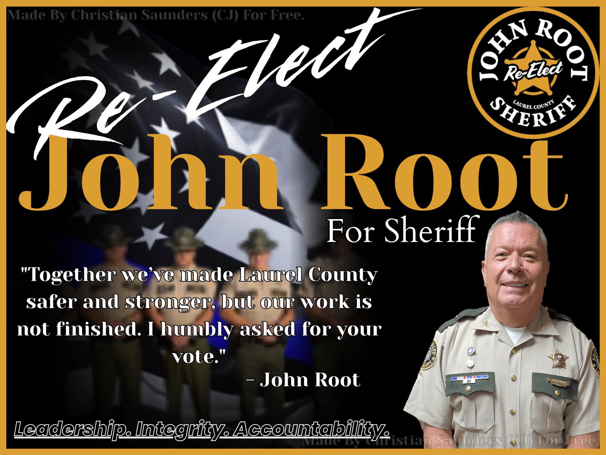 Sheriff John Root has... - Re-Elect Sheriff John Root | Facebook