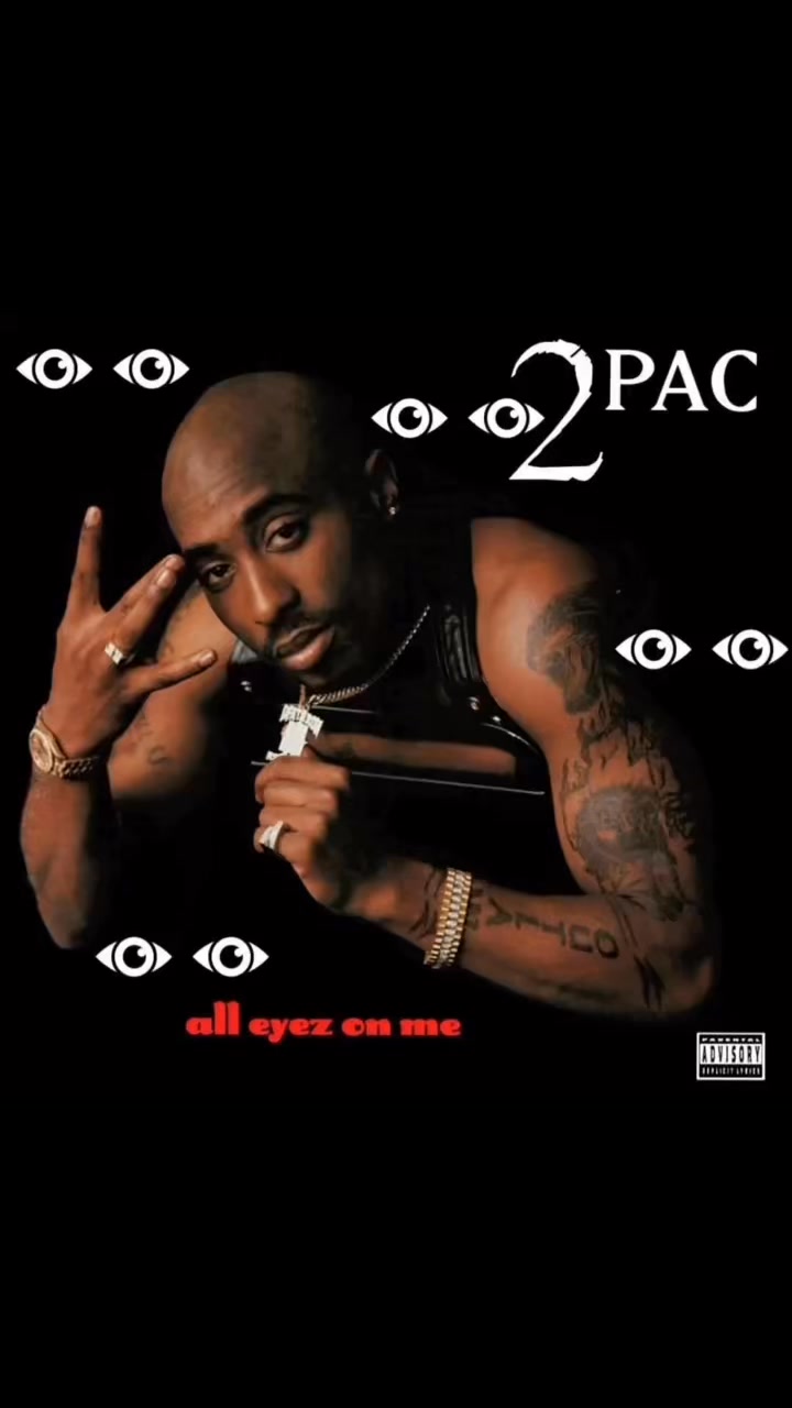 tupac-All eyez on me 4 LPs Vinyl 1996 Reissued remastered version.