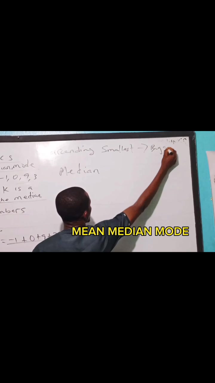 How to calculate mean, median, mode with given numbers