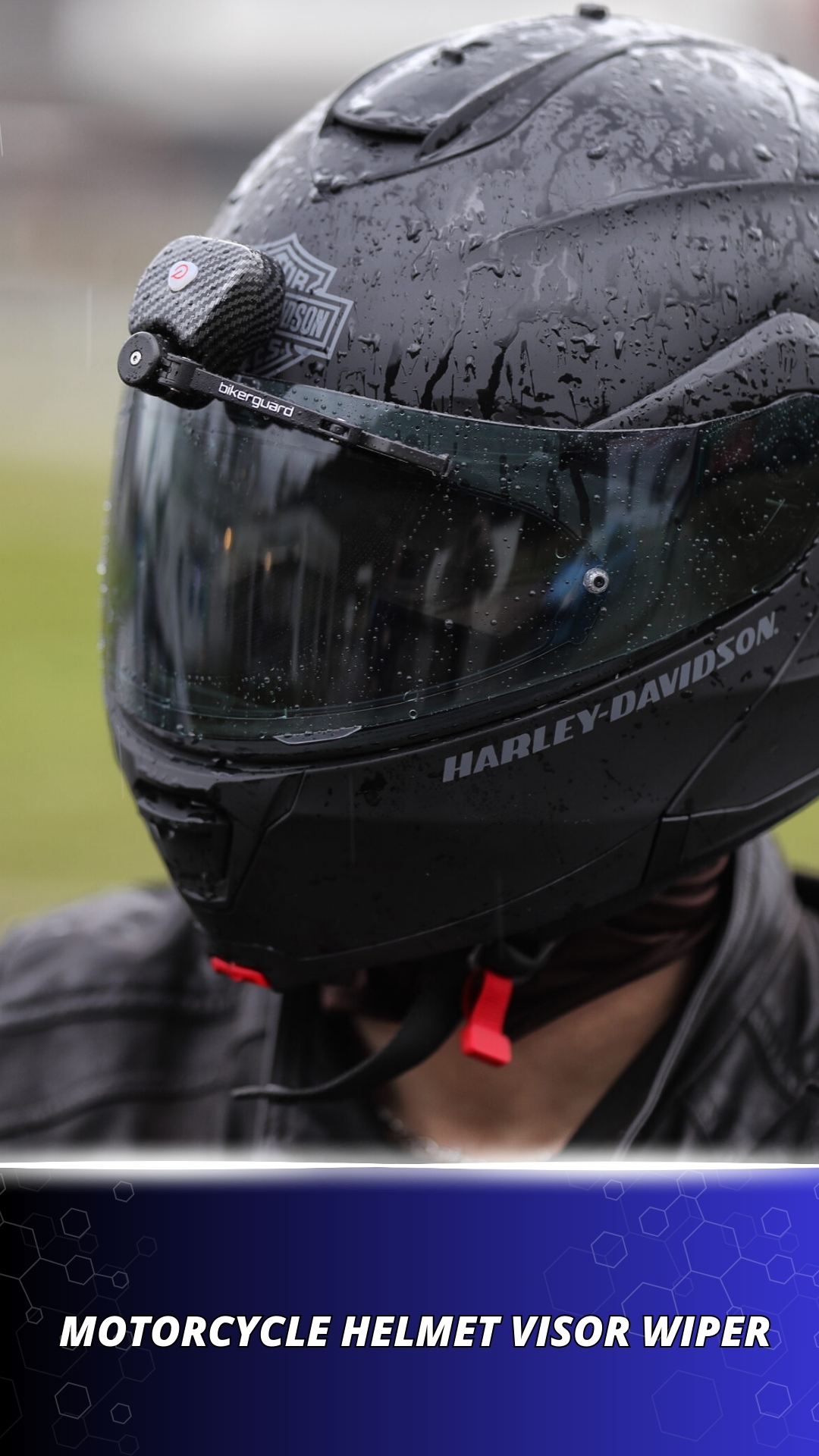 bike helmet with wiper Wiper-Black  Moto Modz A Windshield Wiper for Motorcycle