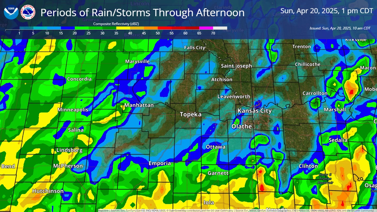 10:40 AM Sunday: Could see some occasional dry spells, but otherwise ...