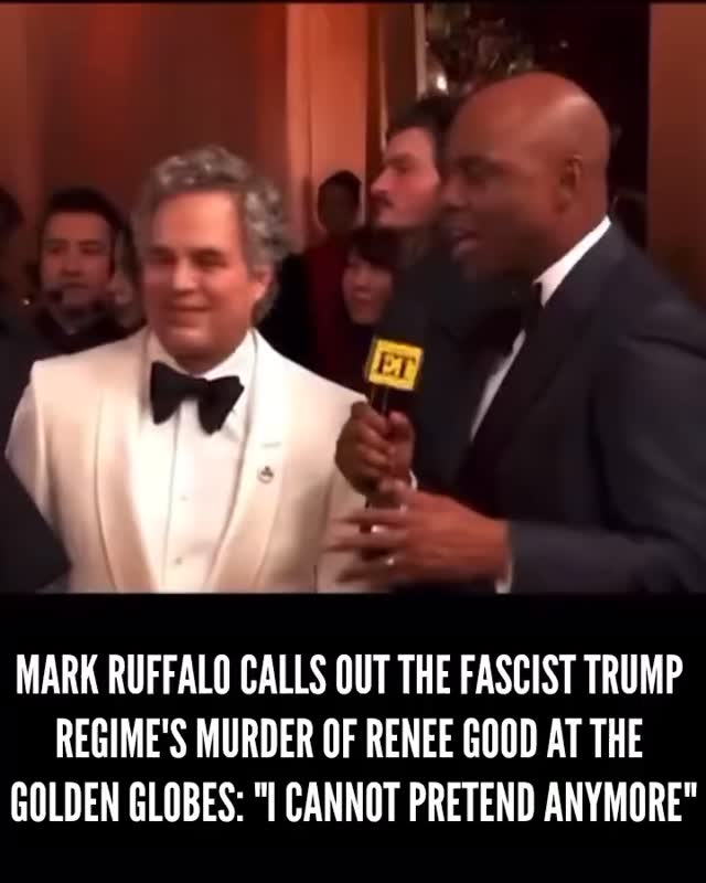 This is how to use your platform for Good. Thank you Mark Ruffalo. # ...