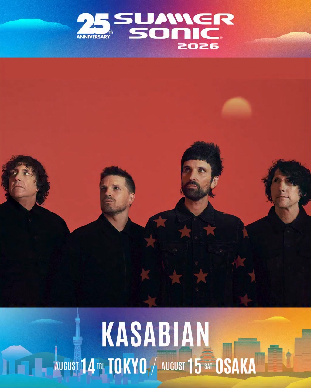 KASABIAN】 英レスター出身、フェスの大トリを幾度となく任されてきた