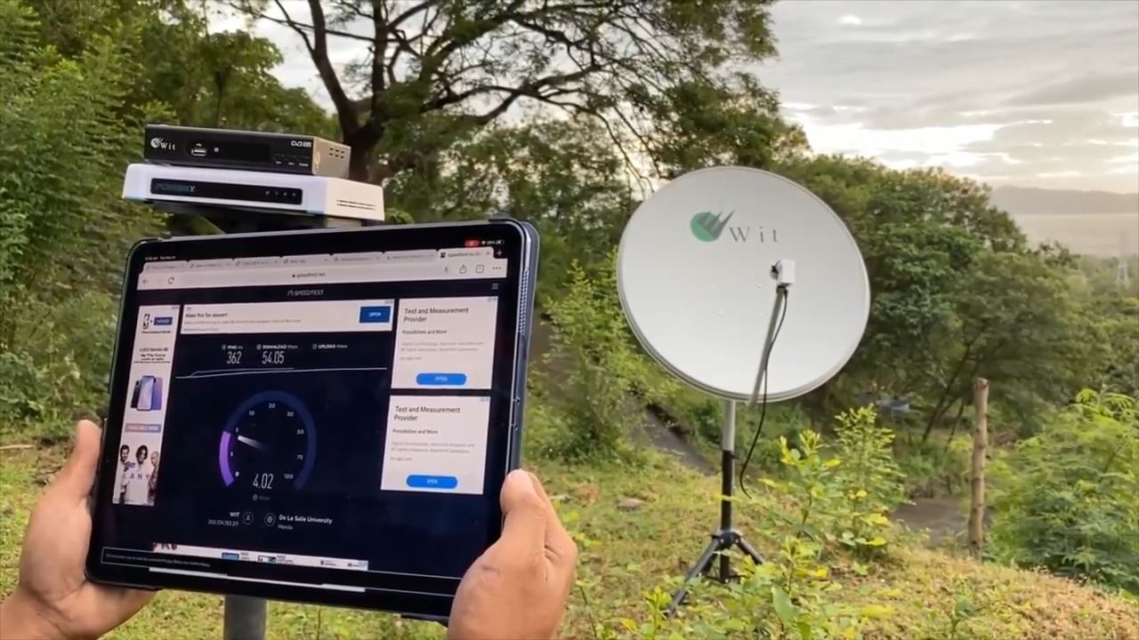 WIT Philippines satellite at 50mbps anywhere!