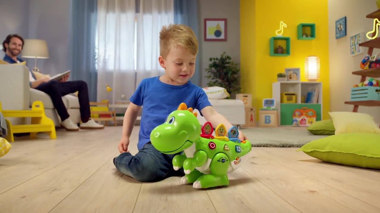 Lector de Tarjetas Interactivo de Inglés y Español (Dinosaurio