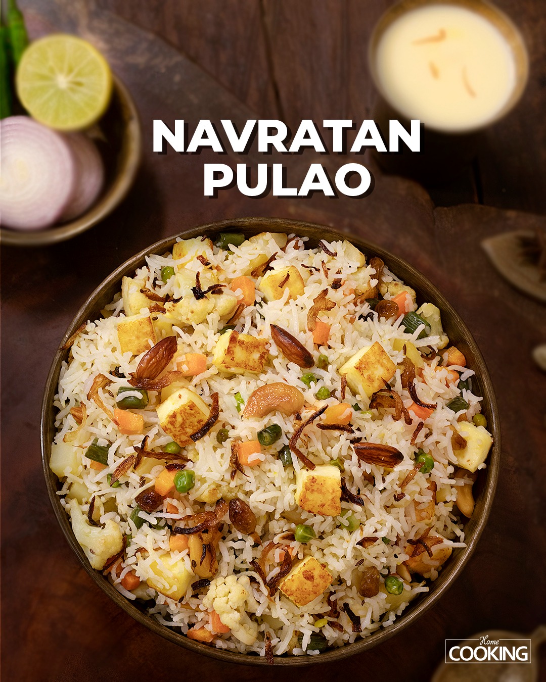 Navratan Pulao | Pulao Recipes | Paneer Recipes | Rice Recipes | Lunch ...