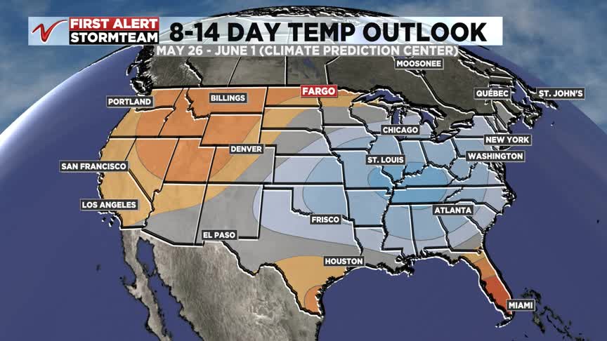 A look at our Climate Prediction Center 8-14 Day temperature and ...