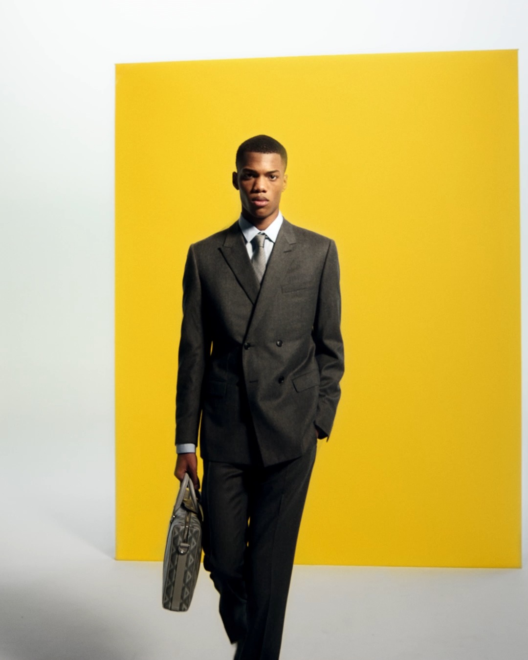 Dior Summer Men's 2027. A trompe l'oeil scarf, embroidered onto a