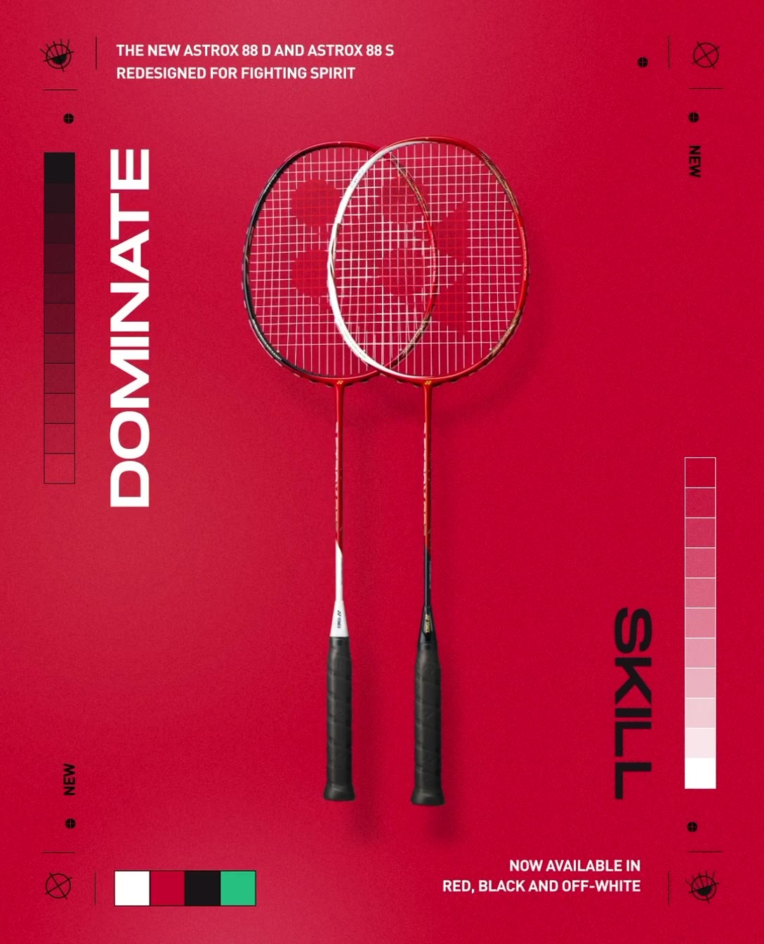 NEW LAUNCH | THE NEW ASTROX 88D & 88S Color | OFF WHITE or RED