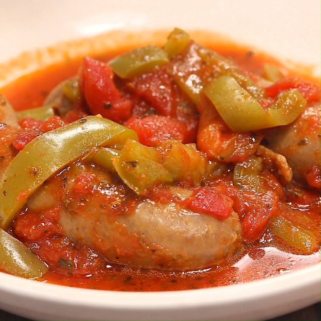 Pressure Cooker (Instant Pot) Sausage and Peppers Comfort food made