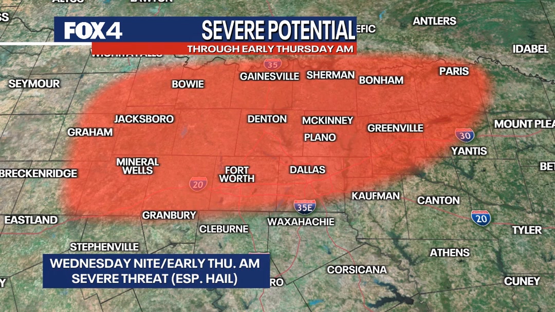 Monitoring three separate time periods for severe weather potential ...