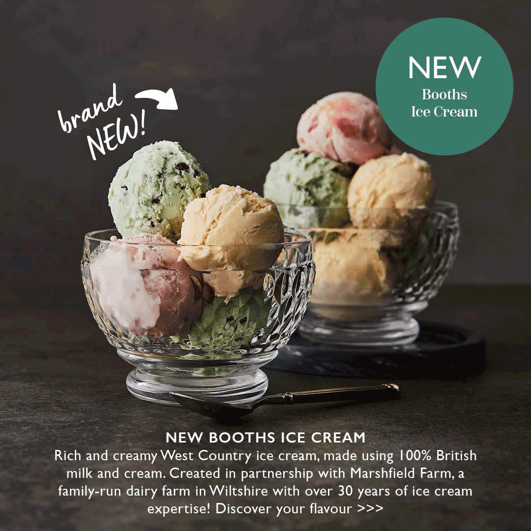 NEW: Booths Ice Cream — in 6 luxurious yet affordable flavours 🍦 Just ...