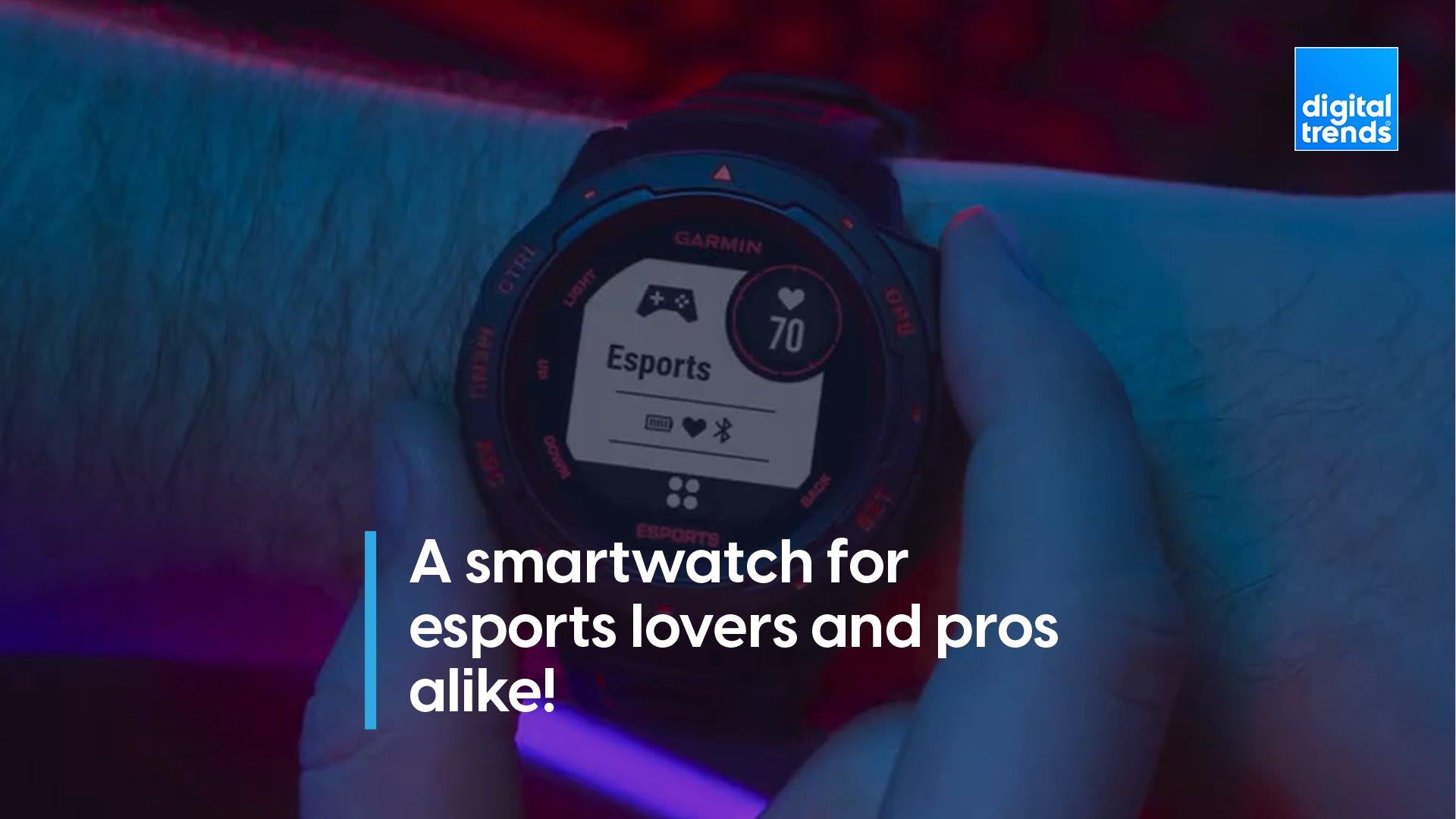 The Garmin Instinct Esports Edition is a fitness wearable that can 
