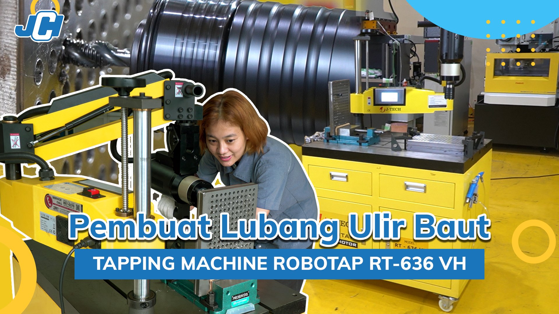 #JCH kembali hadir mengenalkan mesin baru yaitu Robotap mesin tapping ...