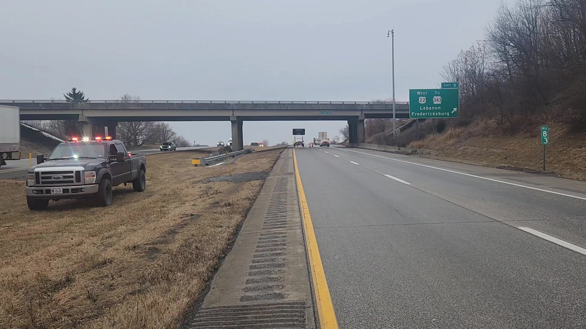 I78 WEST IS CLOSED AT EXIT 8 DETOUR ROUTE IS ACTIVE. NO DELAYS. PLEASE ...