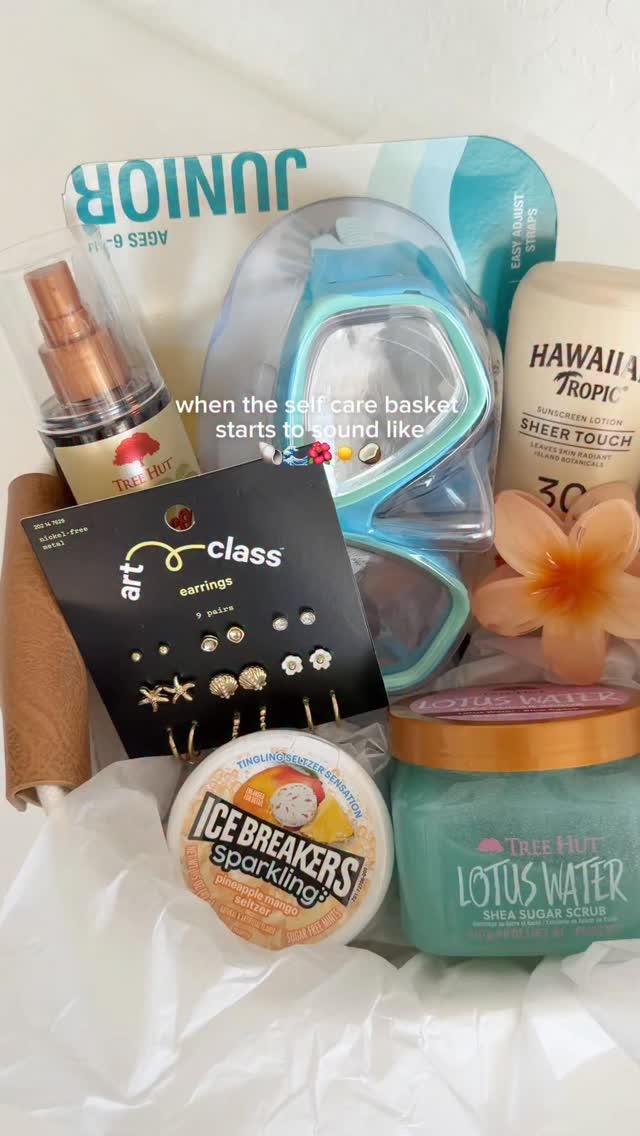 summer self-care basket 🥥☀️🌺 Save this for end-of-school gifts