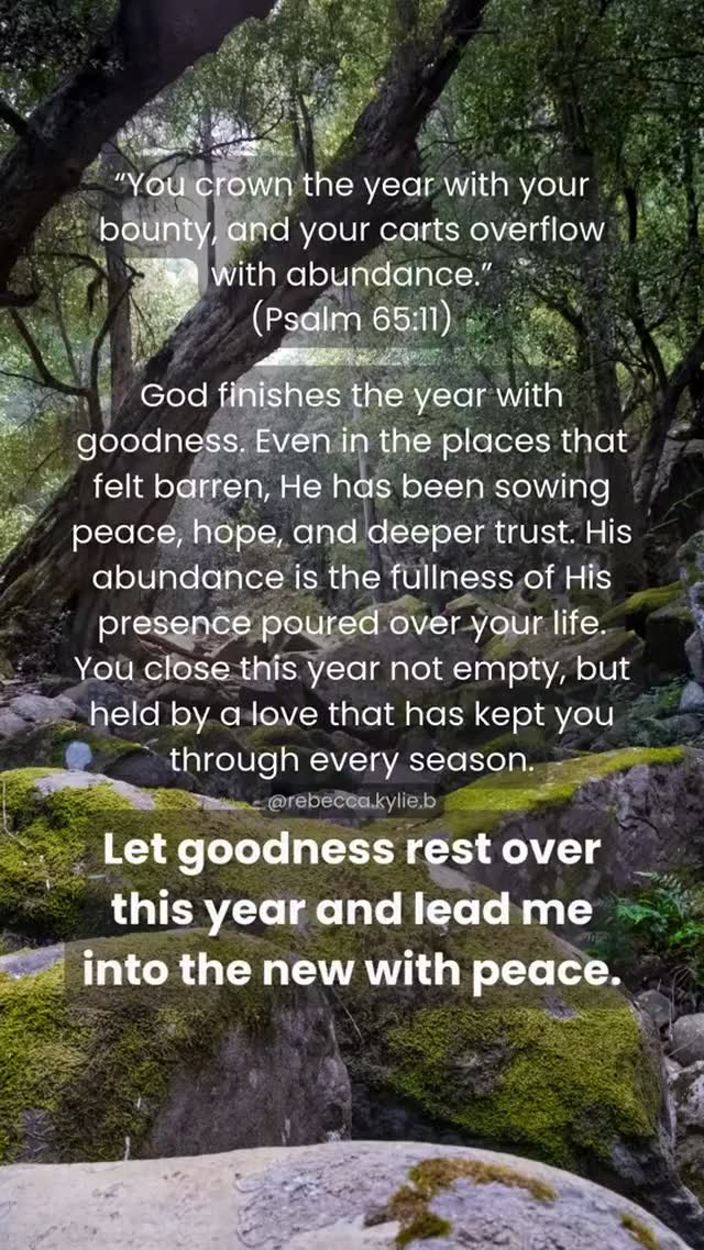 Daily Meditation: Psalm 65:11 #dailymeditation #cometothefather # ...