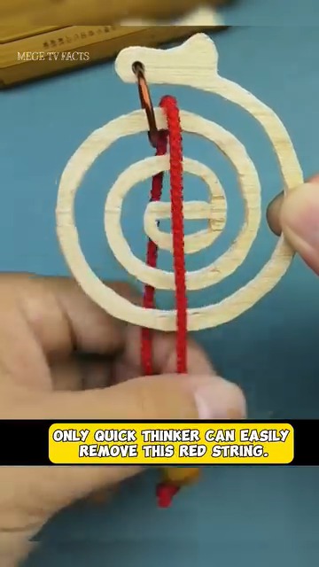 Only quick thinker can easily remove this red string. Follow for more ...
