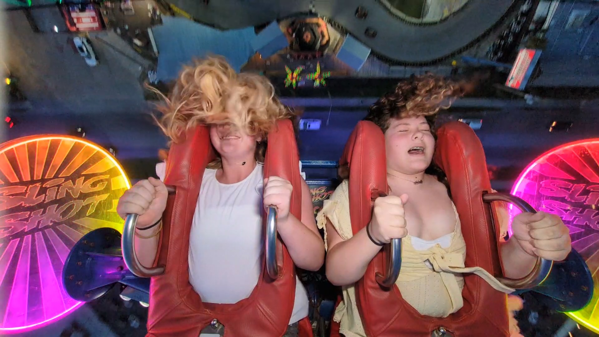 Adaleah & Maddie | Slingshot & Vomatron at Indy Speedway | Facebook