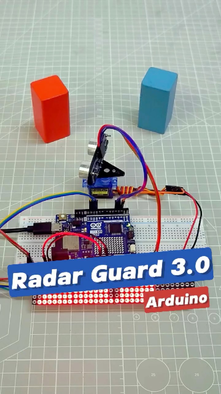 Servo + Sensor + LEDs = Epic Arduino Radar!#ArduinoProject# ...