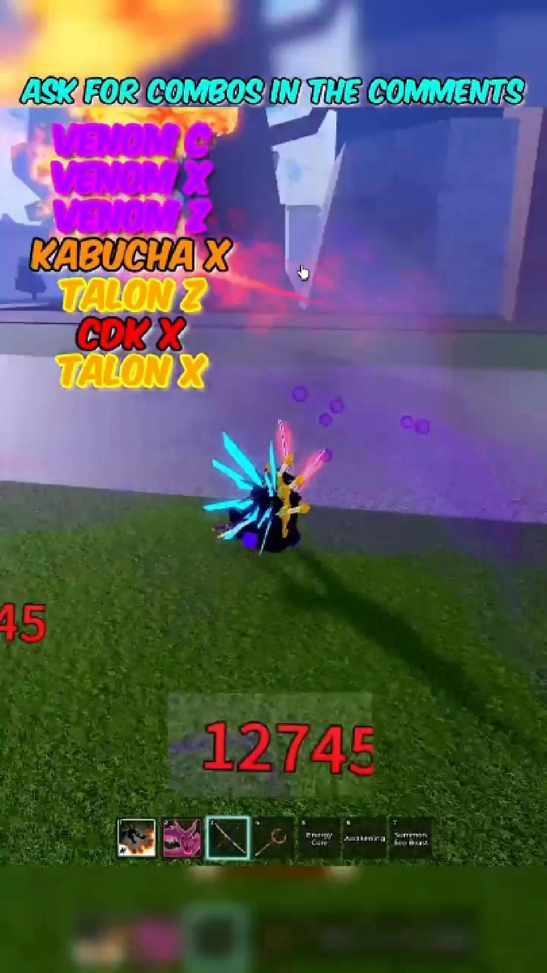 SKILLED Venom Combo! #roblox #bloxfruits #bloxfruitsroblox #venomcombo