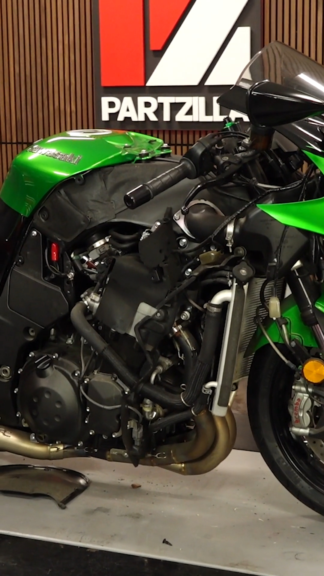 Time to change the spark plugs on a Kawasaki Ninja ZX-14. It
