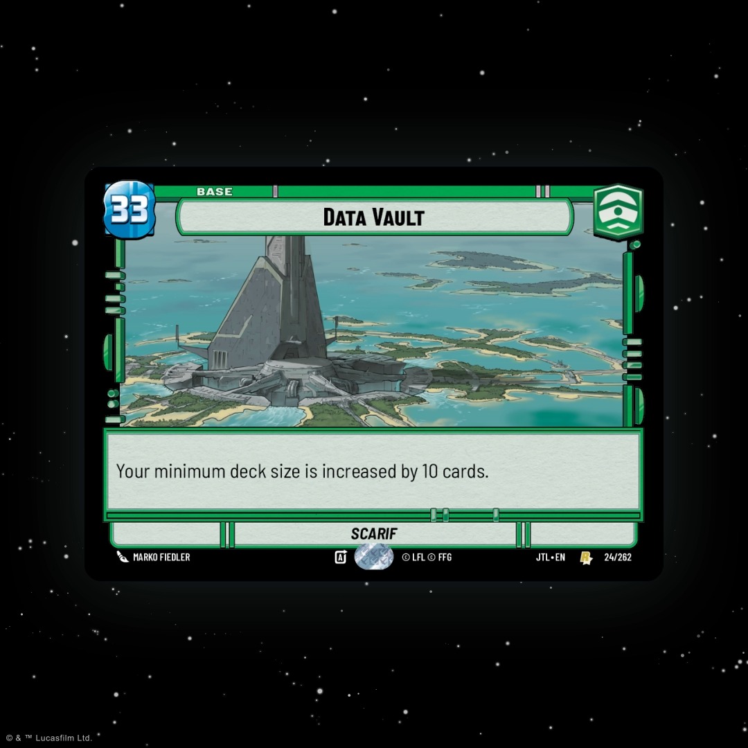 Increase your HP and minimum deck size with the Data Vault base! # ...