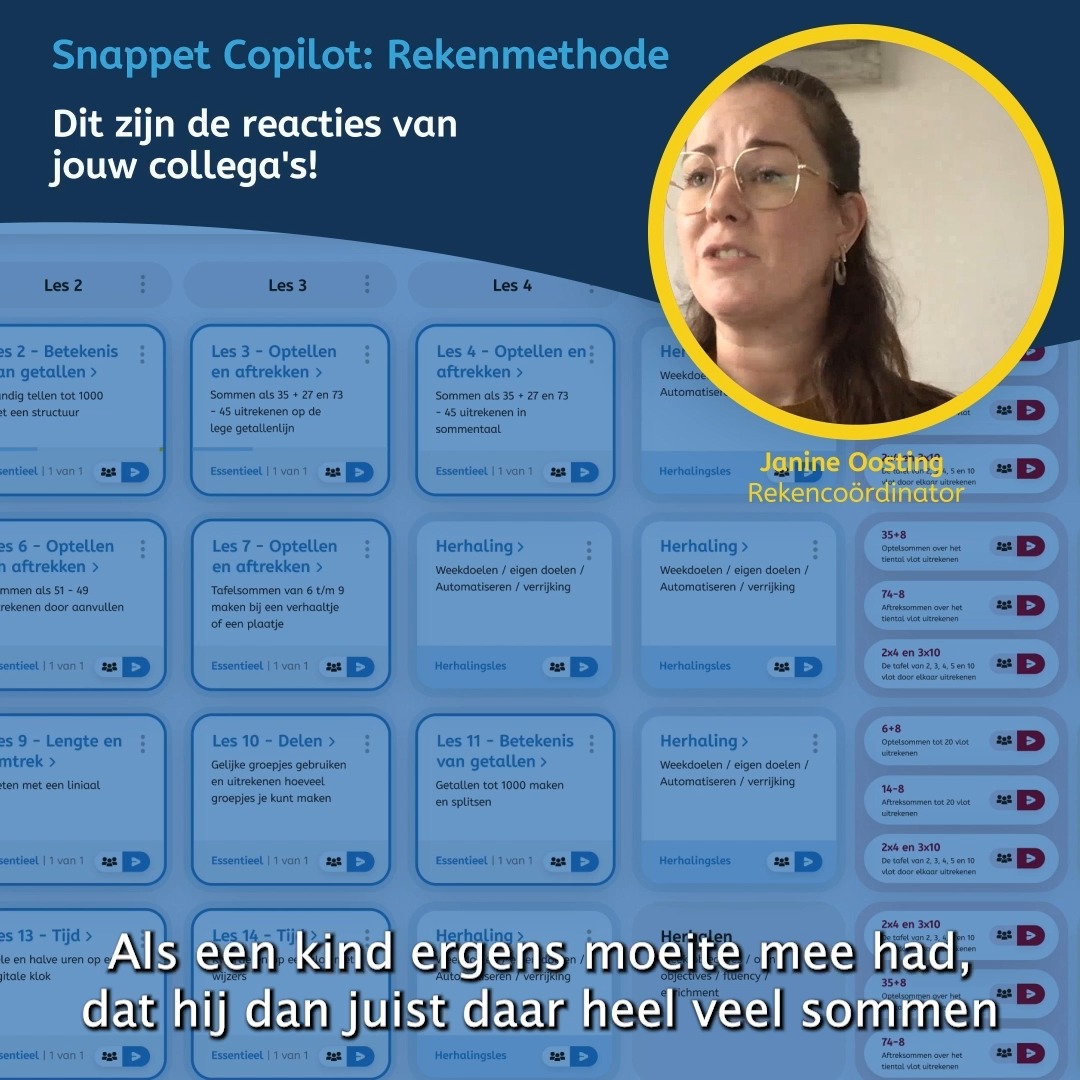 Met Snappet Copilot pas je elke les moeiteloos aan de unieke behoeften ...
