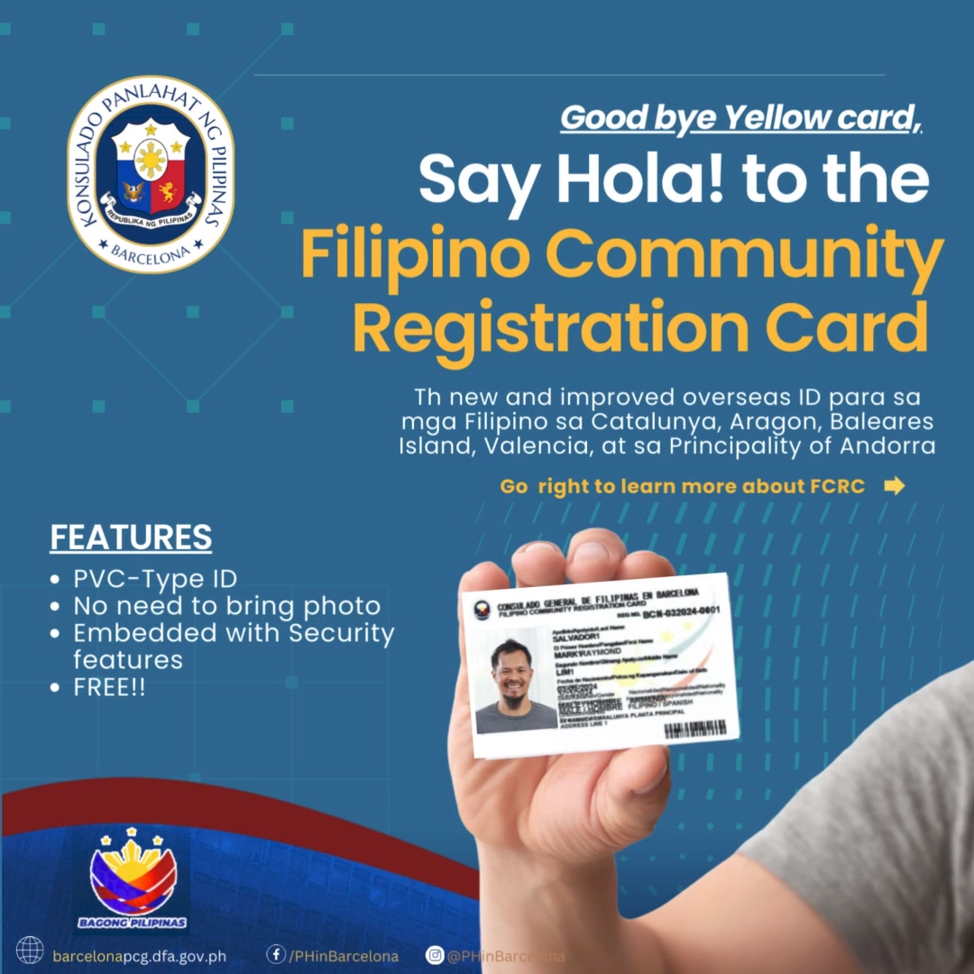 🌟Say Hola to FCRC!🌟 Goodbye Yellow Card as the Philippine Consulate ...