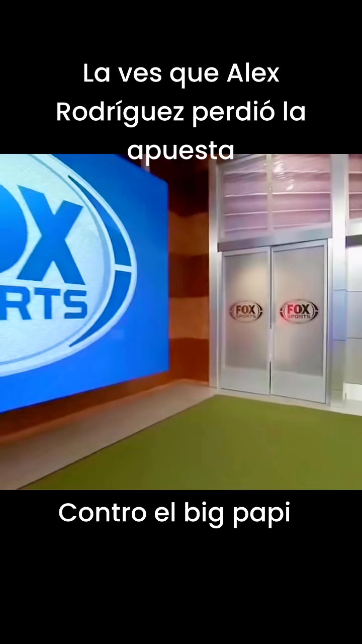 La ves que Alex Rodríguez perdió la apuesta contra el big papi #beisbol ...