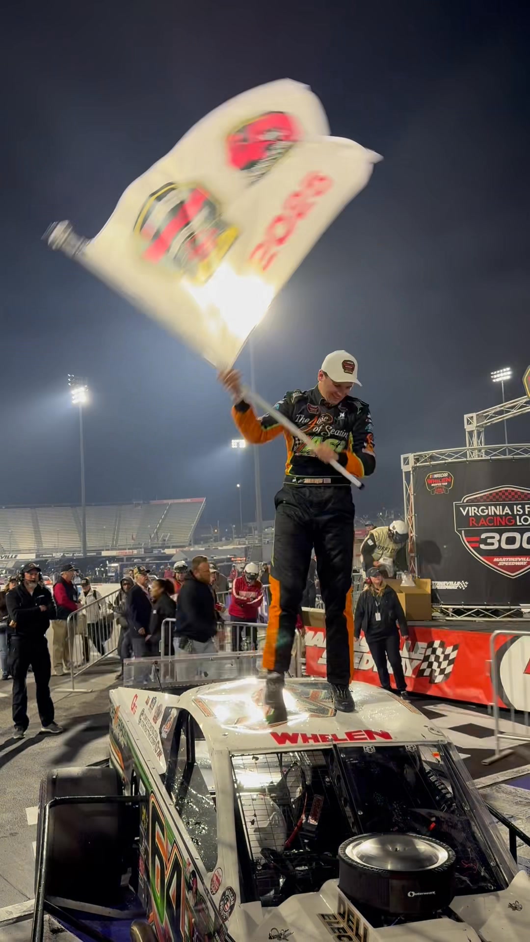 Champ. 🏆 The youngest champion in the history of the NASCAR Whelen ...