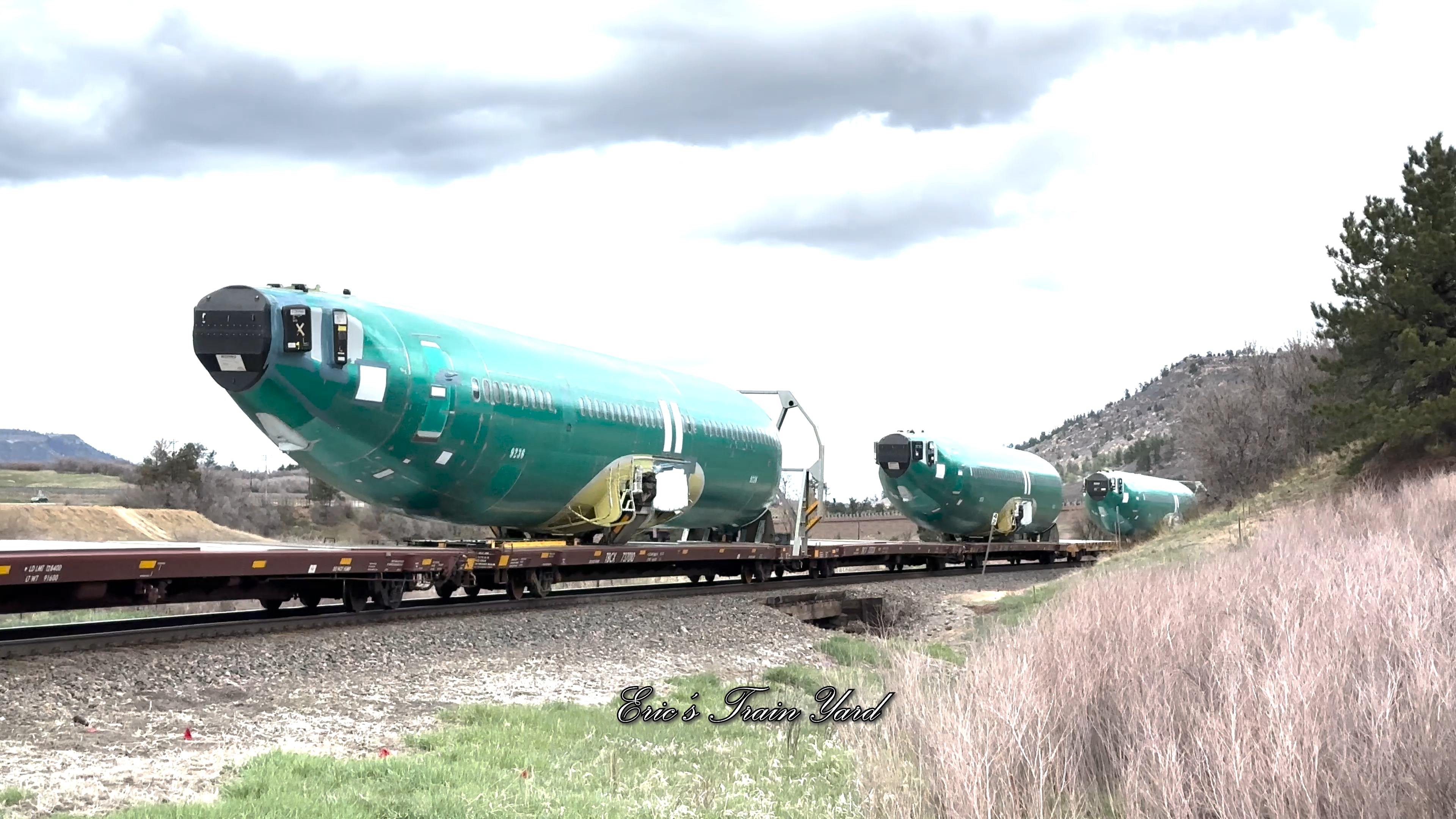 These oversized fuselage sections originate from Spirit AeroSystems in ...