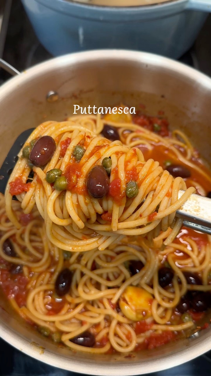 this-pasta-puttanesca-is-spaghetti-tossed-in-a-homemade-tomato-sauce