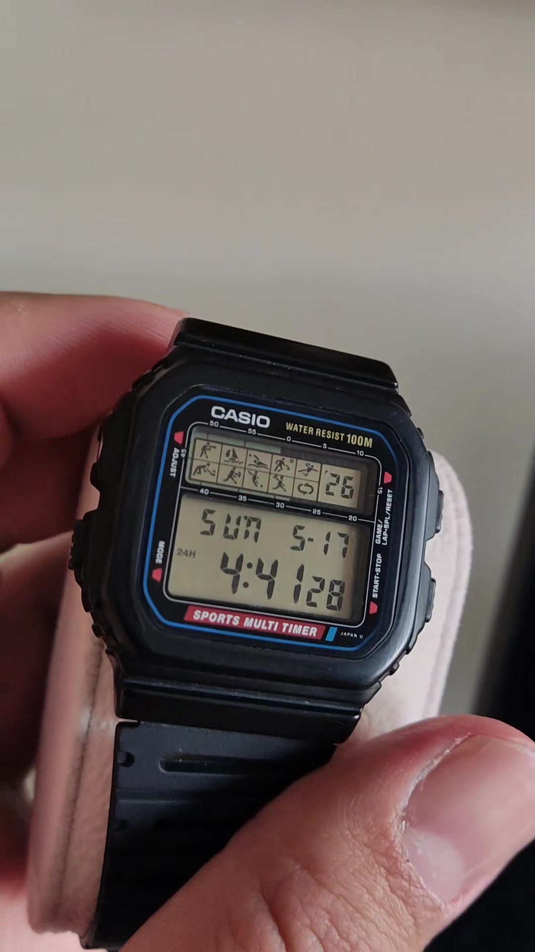 Casio HT-100 1984 clock with alarm and timer