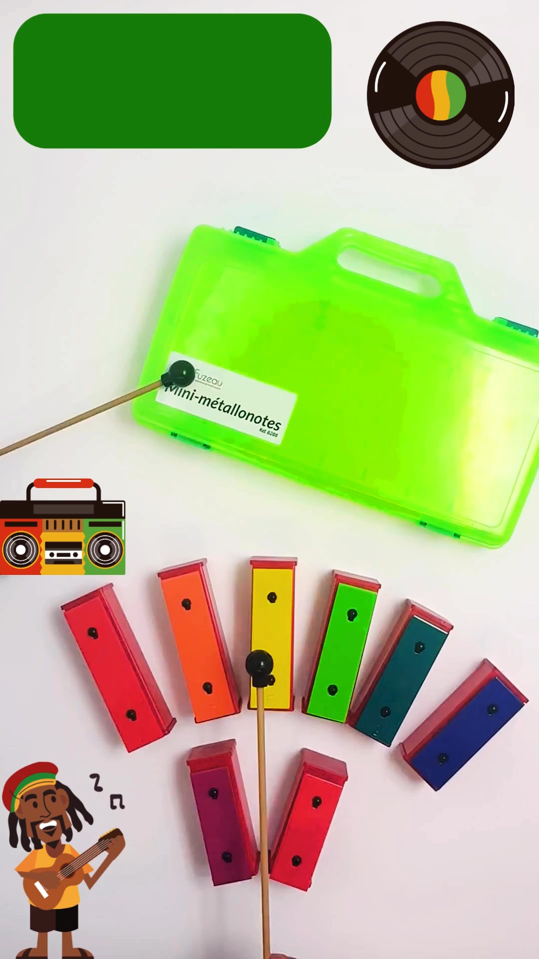 FELTECHELECTR Tube Tonnerre – Instrument à Ressort Pour Effets Sonores, Accessoire Musical Enfant, Format Portable 20x6,5 Cm
