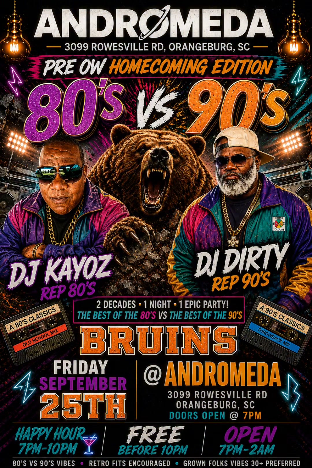 🔥 80's VS 90's — PRE-OW HOMECOMING EDITION! 🔥 Friday, September
