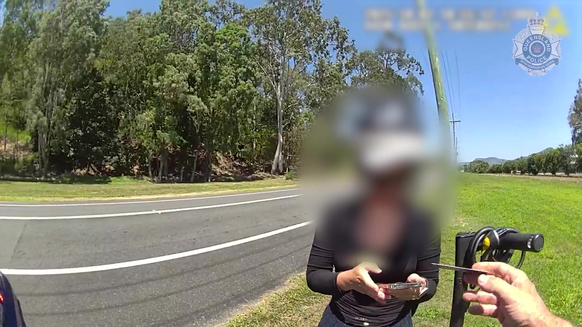 Officers from the Cairns Highway Patrol are educating Personal Mobility ...