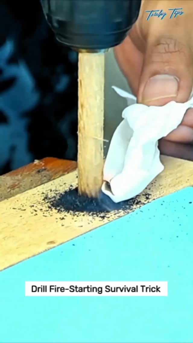 “Turning simple motion into fire—this drill-based trick shows how ...