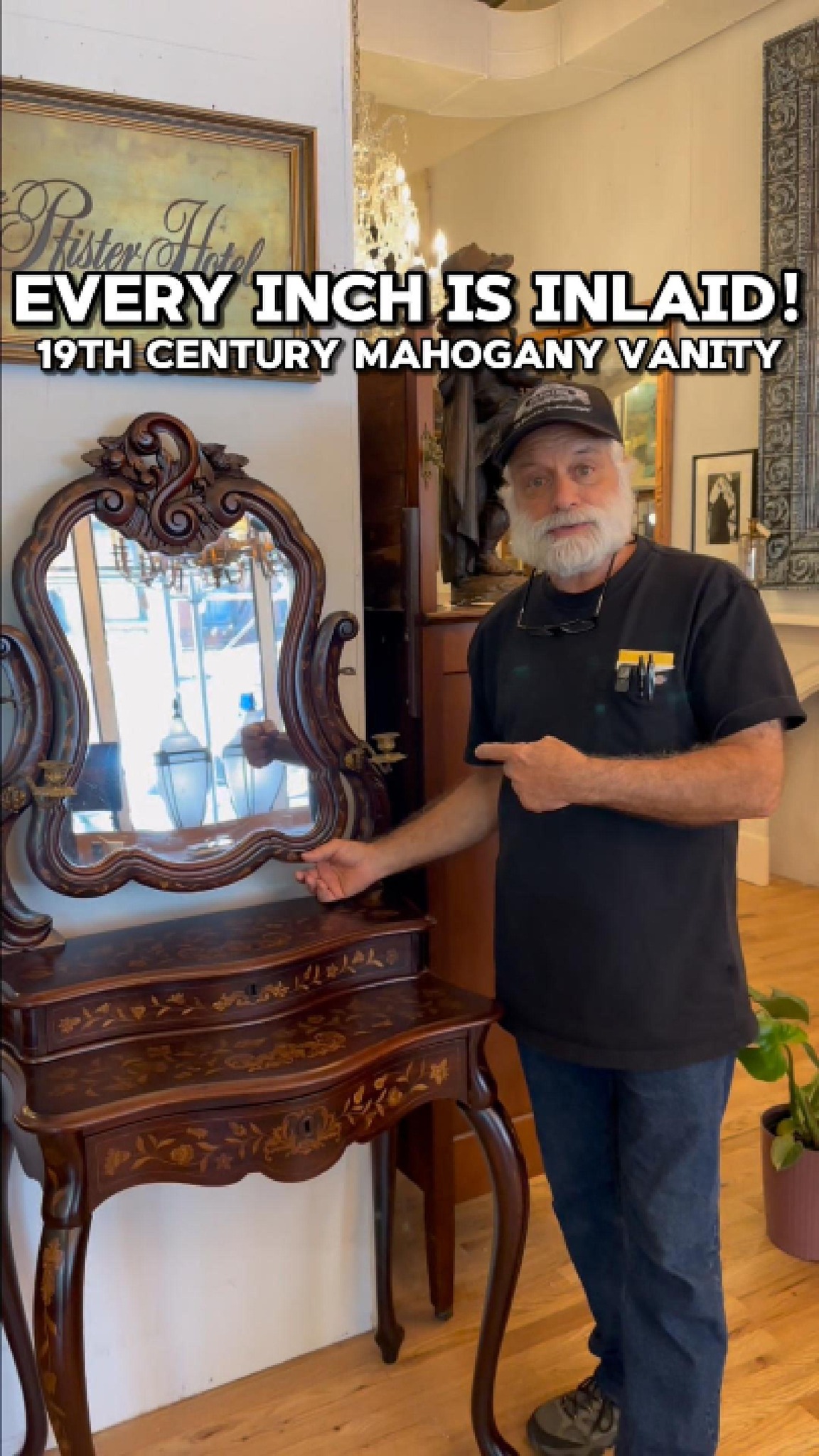 We have an incredible 19th century vanity - and you have to see it