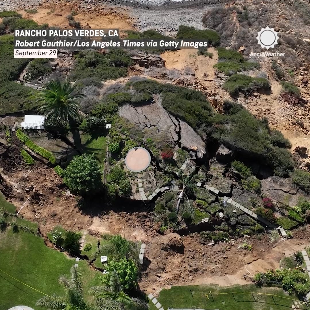 A landslide damaged several multimillion-dollar backyards in Rancho ...
