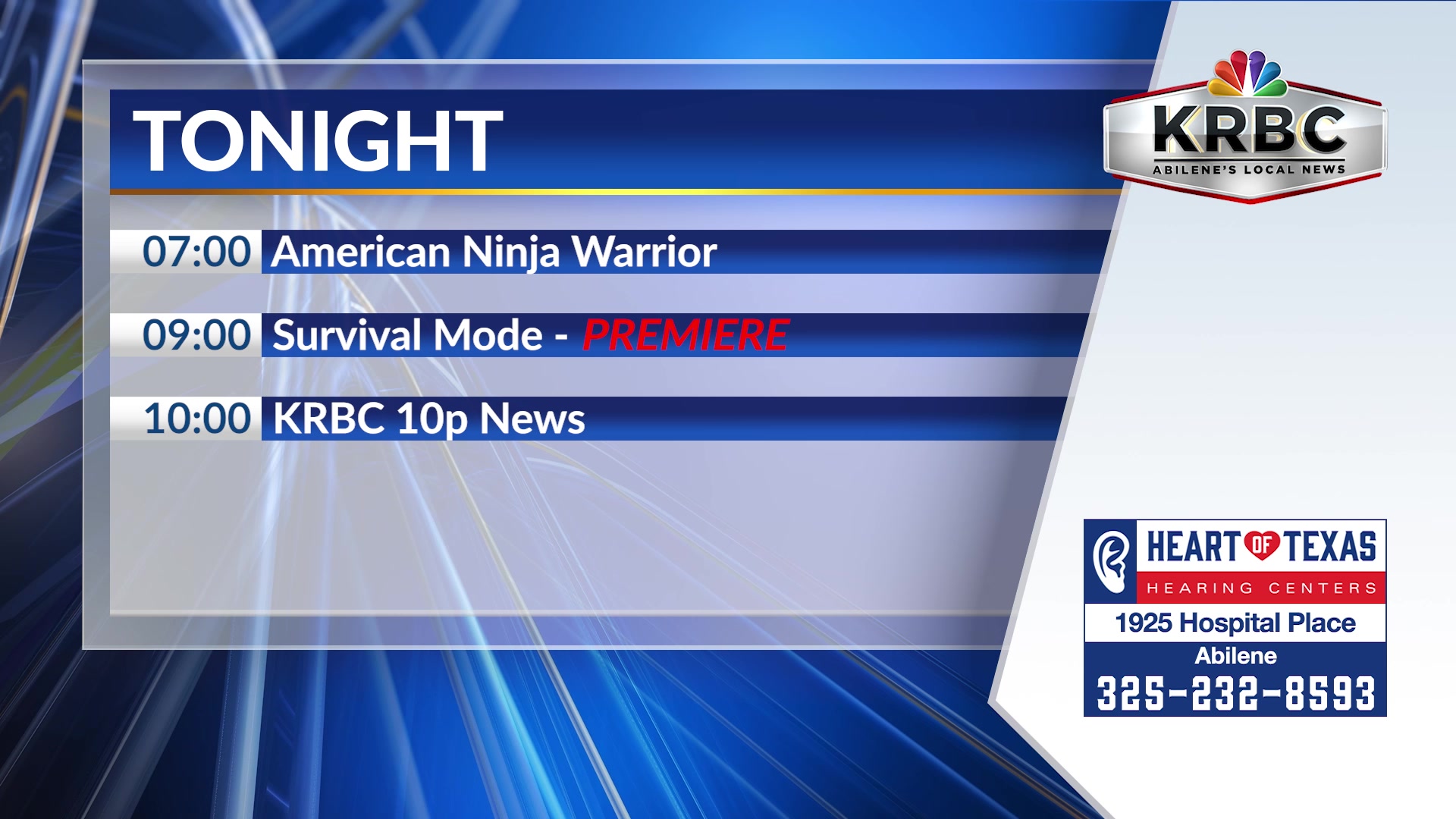This Prime-Time Lineup is brought to you by Heart of Texas Hearing ...