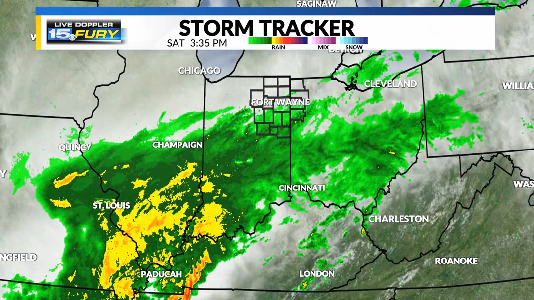5 PM Saturday Radar Update: Rain is expanding in coverage in our ...