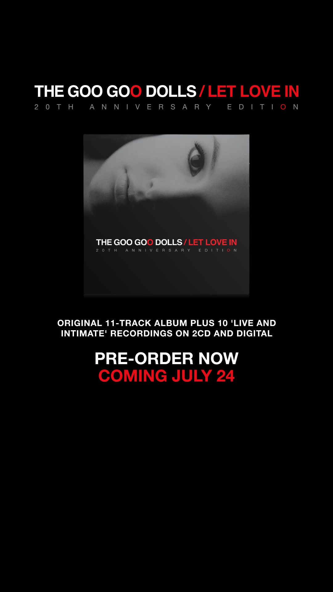 Pre-order Goo Goo Dolls' 20th Anniversary Edition of their