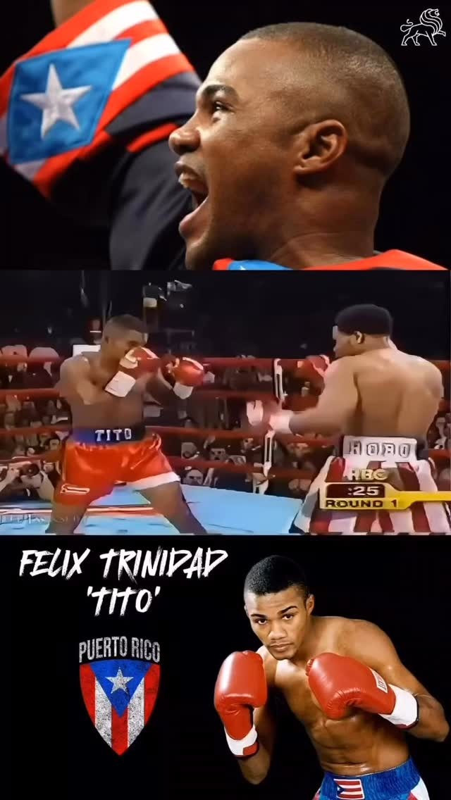 A young Felix “Tito” Trinidad 🇵🇷🥊